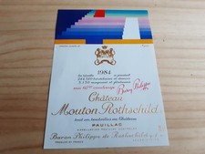 étiquette vin chateau mouton - étiquette,
