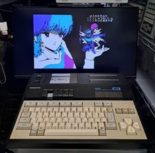 SANYO PHC-30N MSX Vintage Giapponese Computer Kana Tastiera Cassetta Porta Usato