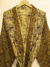 Abito lungo kimono giallo e
