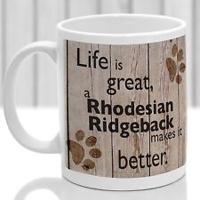 Tazza per cani Rhodesian Ridgeback, regalo Rhodesian Ridgeback, ideale per gli amanti dei cani