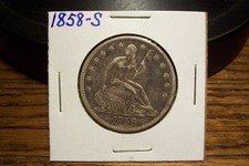 1858-S Mezzo dollaro Liberty