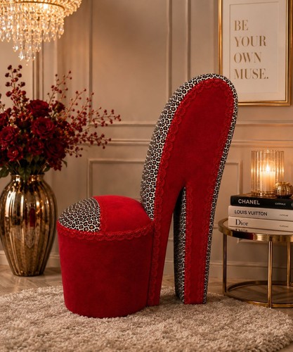 Sedia con tacco alto stiletto