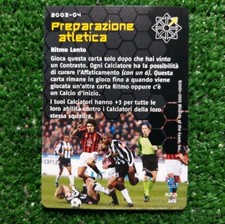 CARD WIZARDS FOOTBALL CHAMPIONS 2003/04 PREPARAZIONE ATLETICA A64 CALCIO 2004 ⚽️