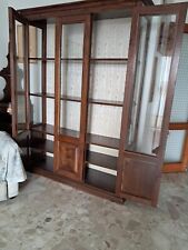 vetrinetta legno ARTE POVERA a due ante con ripiani 