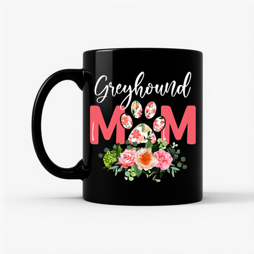 Tazza mamma levriero floreale