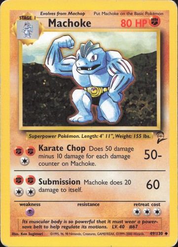 Pokemon machoke 130 - pokemon,