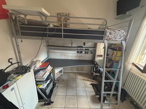 Letto soppalco metallo - a,