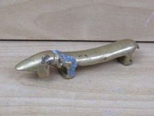 vecchio APRIBOTTIGLIE IN OTTONE A FORMA DI CANE BASSOTTO vintage cavatappi da