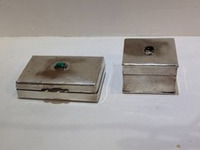 2 Scatole portagioie placcate