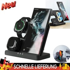 Stazione di ricarica wireless 3 in 1 per Samsung Galaxy S24/23/22/21 Ultra Watch caricabatterie