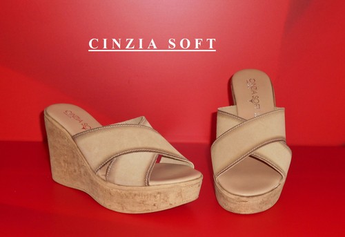 Ciabatte nabuk con zeppa - ciabatte, in