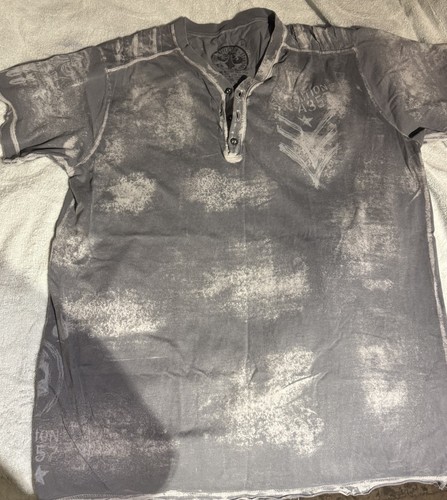 Polo uomo affliction grigia - affliction, l