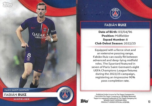 Set squadra topps paris - squadra,