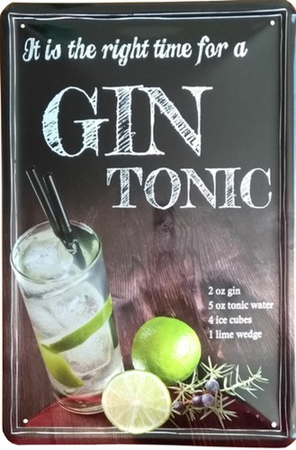 Targa latta 20x30 gin - latta,
