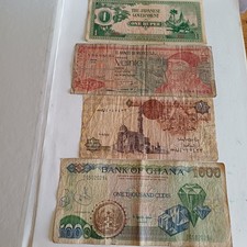 Vecchie Banconote Estere Buona Qualità Giappone Messico Ghana Egitto Lotto D47