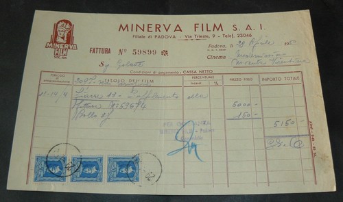 Minerva film 1950 - ", minerva 