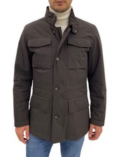 Field jacket giaccone uomo Ivy Oxford, marrone regular fit, sconto 60%.