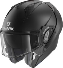 CASCO MODULARE SHARK EVO GT BLANK BLACK NERO OPACO MENTONIERA RIBALTABILE TG XS