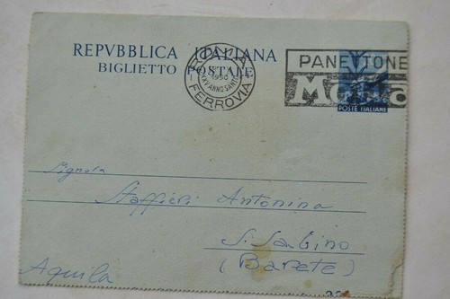 Biglietto postale 1950 - , timbro