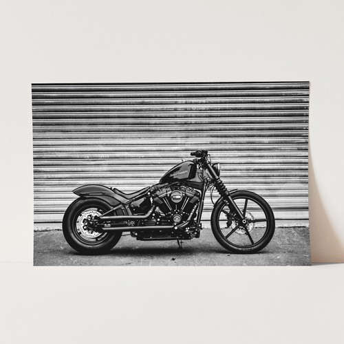 Poster harley davidson bianco - harley,