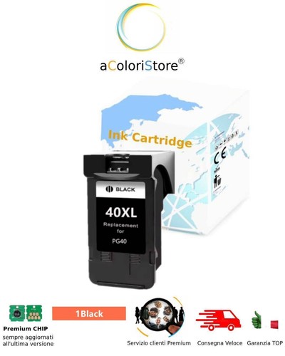 Cartucce 40xl nera per canon - per,