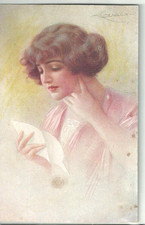 ILLUSTRATORI - Lettera d'amore - cartolina artistica f.ta GUERZONI  -idon208