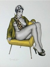 GIOVANNA CASOTTO Disegno 10 Firmato Dal Portfolio "Pin-Up"
