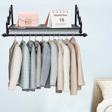 Appendiabiti industriale da parete scaffale armadio organizer 80 cm