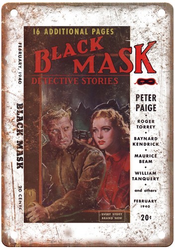 1940 pulp cover maschera nera - cover,