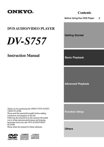 Onkyo s757 lettore dvd - dv-s757,