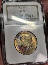 1965 Kennedy mezzo dollaro NGC
