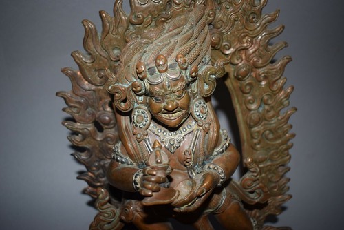 Mahakala con kapala base di - kapala,