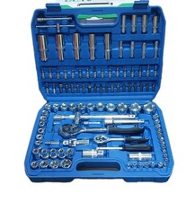 SET DI CHIAVI A BUSSOLA 1/4 CON CRICCHETTO CASSETTA CON 108 PEZZI KIT AUTO TOOLS