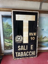 Insegna Tabella Smaltata Sali