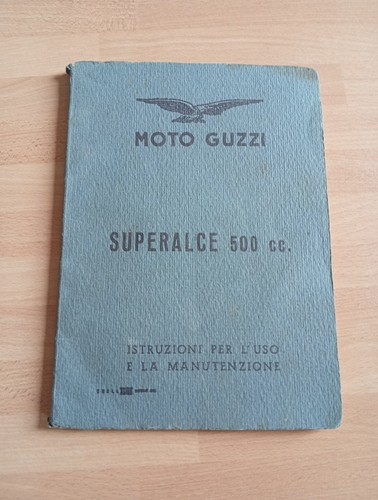 Moto guzzi libretto 1956 - libretto,