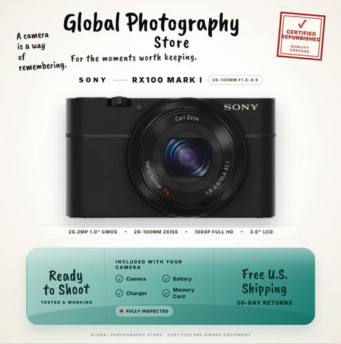 Sony rx100m1 3 - mp, zoom