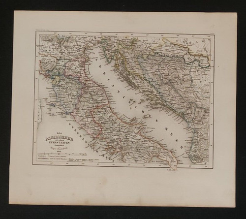 Italia centrale antica carta - italia,