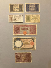 LOTTO DI 7 BANCONOTE REGNO