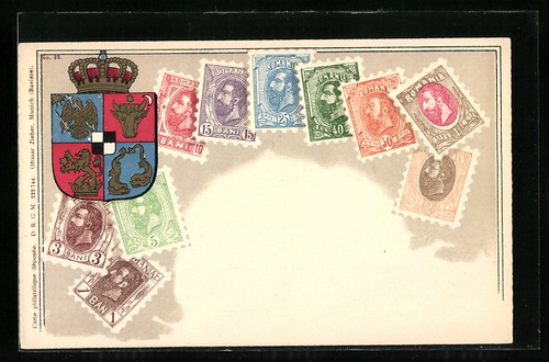 Cartolina francobolli dalla