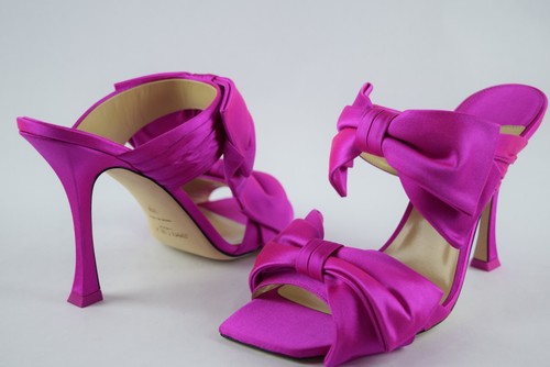 Sandali con tacco fucsia