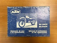 MANUALE OFFICINA KTM MC 250/II MC240/II 1982 IN ITALIANO/FRANCESE