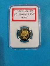 Monaco 2 euro 2007   25* Anniversario della morte Grace Kelly Copy PROOF Ottima 