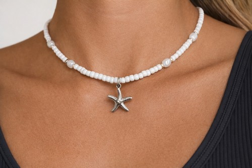 Splendida collana perline - collana,