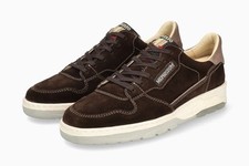 Mephisto Marius scarpe sneakers comode stringate scamosciate marrone scuro uomo taglia 12