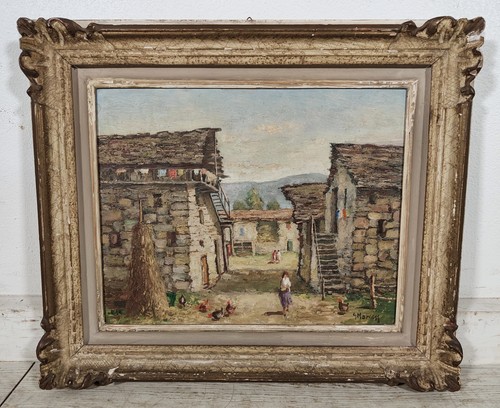 Antico quadro dipinto - antico, giorgio