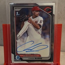 2024 Bowman Draft - Chrome Prospect Autographs Chase Burns #CPA-CB (AU, RC)