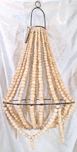 Nwt natural round wood bead - natural, &