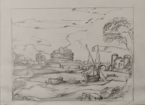 Disegno matita carta - a,