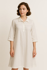Linclalor Camicia Notte Vintage Anni 90 Da Donna Bianco Cotone Taglia 58