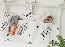 Borsa portaoggetti da appendere per culla culla organizer giocattolo tasca pannolino